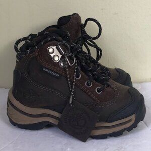 TIMBERLAND NEW Toddler PAWTUCKAWAY Waterproof Lace-Up Hiking Boots Shoes Leather